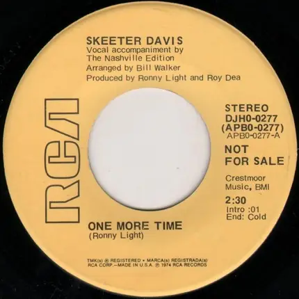 Skeeter Davis - one more time