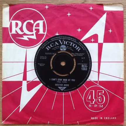 Skeeter Davis - I Can't Stay Mad At You