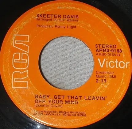 Skeeter Davis - Don't Forget To Remember