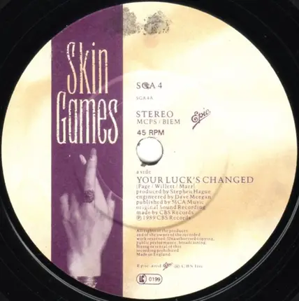 Skin Games - Your Luck's Changed