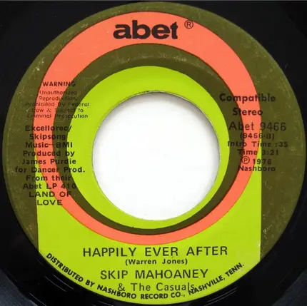 Skip Mahoney & The Casuals - Bless My Soul / Happily Ever After