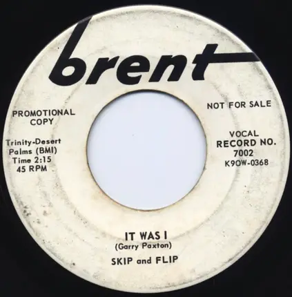 Skip & Flip - It Was I / Lunch Hour