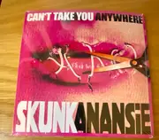 7inch Vinyl Single - Skunk Anansie - Can't Take You Anywhere - Split colour pink and black
