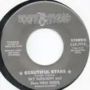 7inch Vinyl Single - Sky Sunlight Saxon & Thee New Seeds Featuring Rainbow Starburst - Beautiful Stars