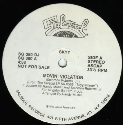 Skyy - Movin' Violation / Get Into The Beat