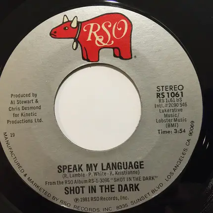 Shot In The Dark - Playing With Lightning / Speak My Language