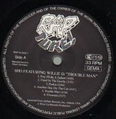 Sho featuring Willie D - Trouble Man