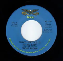 Short People - Tall People / Why'd You Put It To Me Baby
