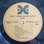 LP - Shorty Rogers & Art Pepper - Popo - Mono+Insert