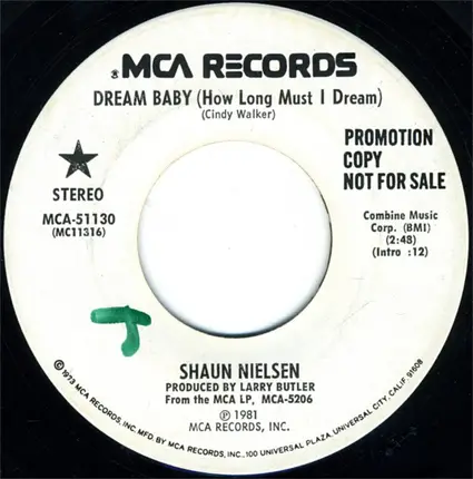 Shaun Nielsen - Dream Baby (How Long Must I Dream)