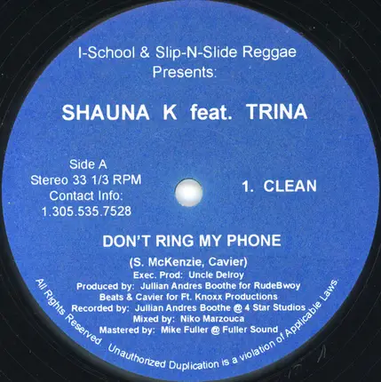 Shauna K feat. Trina - Don't Ring My Phone