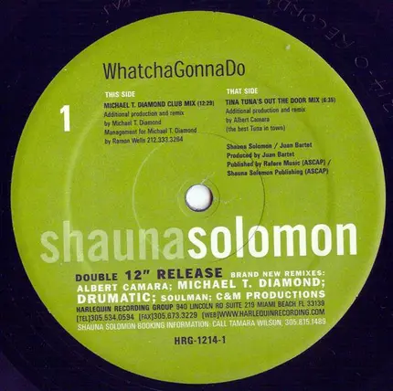Shauna Solomon - Whatcha Gonna Do (Remixes)