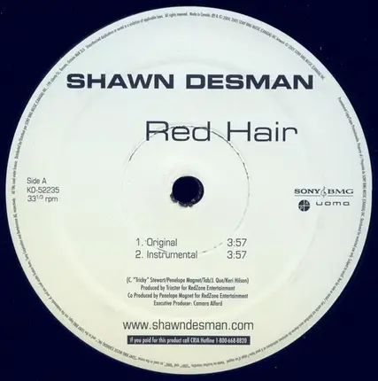 Shawn Desman - Red Hair / She Ain't Coming Back / Sexy