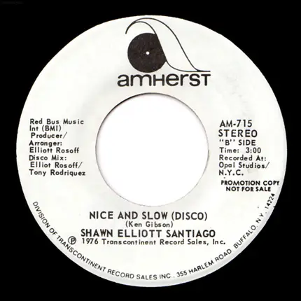 Shawn Elliott Santiago - Nice And Slow