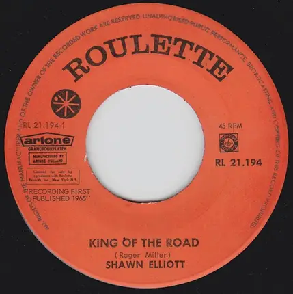 Shawn Elliott - King Of The Road / Josephine