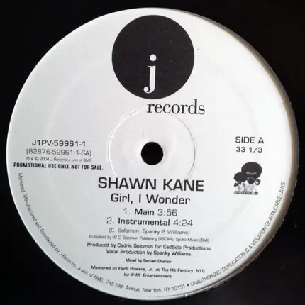 Shawn Kane - Girl, I Wonder