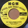 7inch Vinyl Single - Shaye Cogan - They Said It Couldn't Be Done