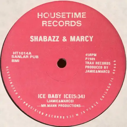Shabazz & Marcy - Ice Baby Ice