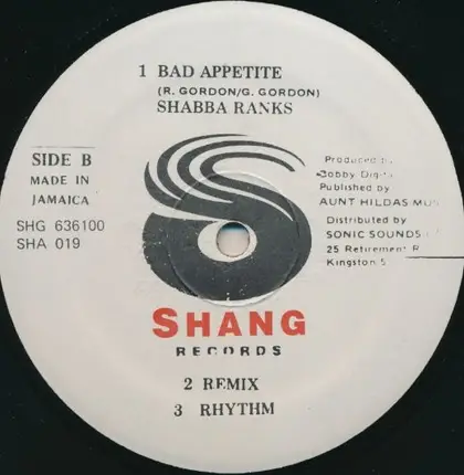 Shabba Ranks - Ram Dance Hall / Bad Appetite