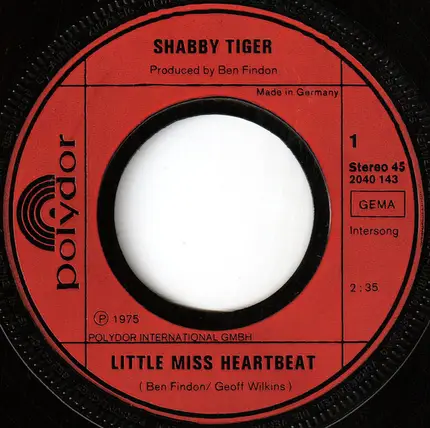 Shabby Tiger - Little Miss Heartbeat