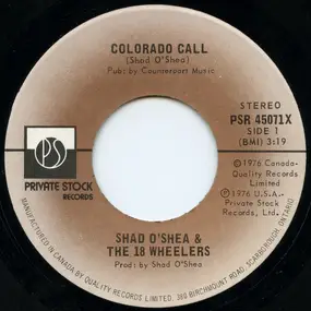 Shad O'Shea - Colorado Call / Bub-Bub-Bub-Boo
