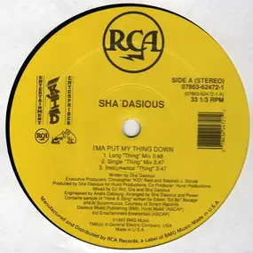 Sha'Dasious - I'ma Put My Thing Down