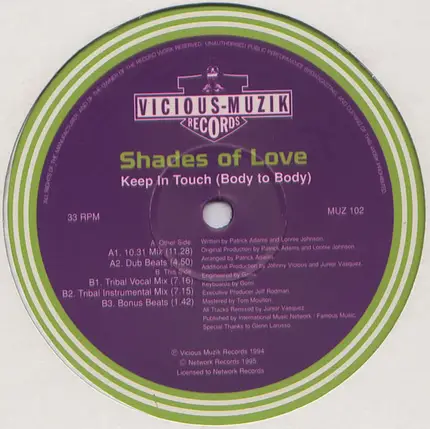 Shades Of Love - Keep in Touch (Body to Body)