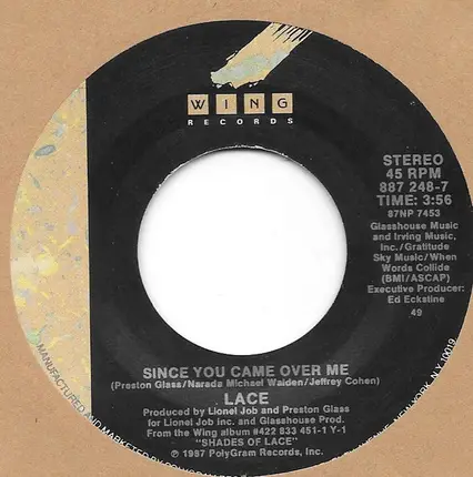 Shades Of Lace - Since You Came Over Me