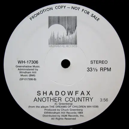 Shadowfax - Shaman Song / Another Country