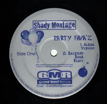 SHADY MONTAGE - PARTY FAVA'Z / MERRY GO ROUND