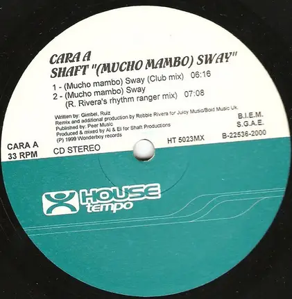 Shaft - (Mucho Mambo) Sway