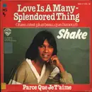 7inch Vinyl Single - Shake - Love Is A Many-Splendored Thing / Parce Que Je T'Aime