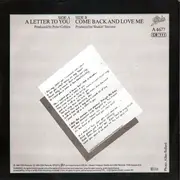 7inch Vinyl Single - Shakin' Stevens - A Letter To You