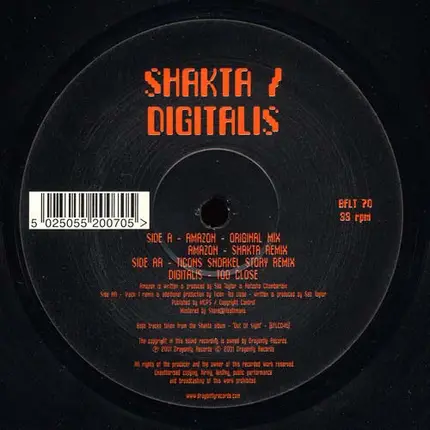 Shakta / Digitalis - Amazon / Too Close