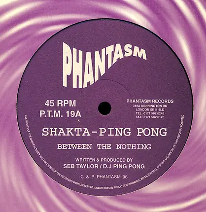 Shakta - Ping Pong (2) - Between The Nothing / Starbug