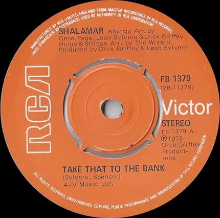 Shalamar - Take That To The Bank