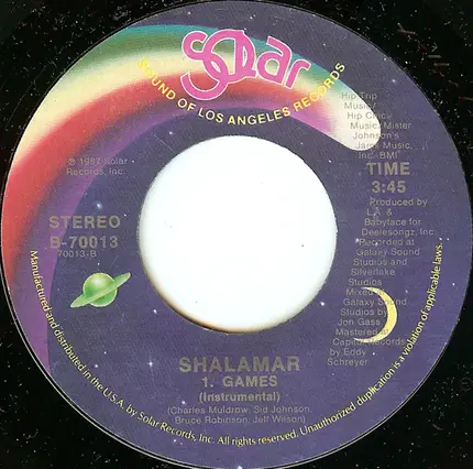 Shalamar - Games