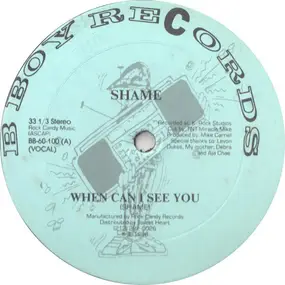 SHAME - When Can I See You?