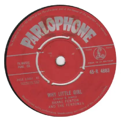 Shane Fenton & The Fentones - Why Little Girl