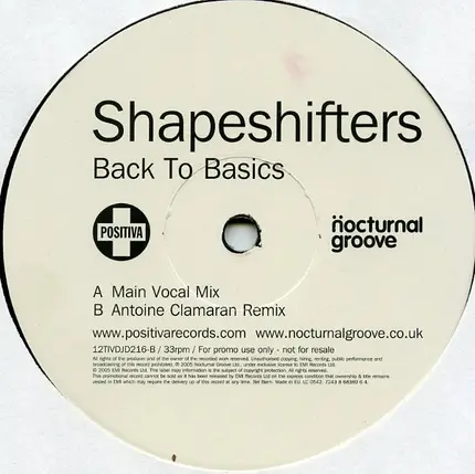 Shapeshifters - Back To Basics
