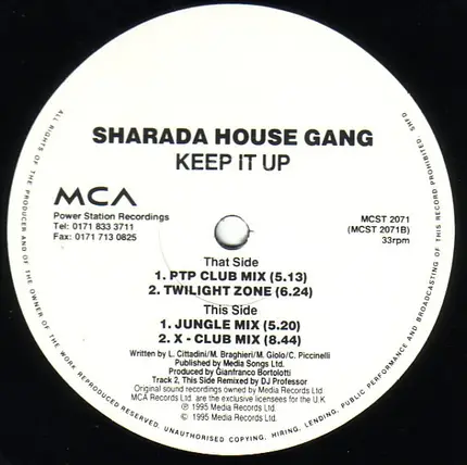 Sharada House Gang - Keep It Up