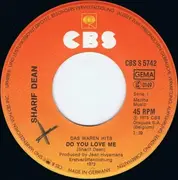 7'' - Sharif Dean - Do You Love Me / Goodbye And Thank You
