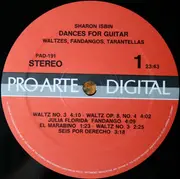 LP - Sharon Isbin - Dances For Guitar Waltzes, Fandangos, Tarantellas