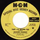 7inch Vinyl Single - Sharon Sanders - Part I Of Missing You