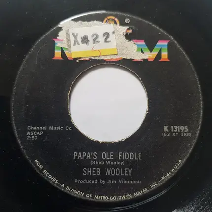 Sheb Wooley - She Called Me Baby / Papa's Ole Fiddle