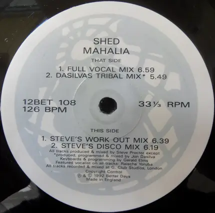 Shed - Mahalia (In That Morning)