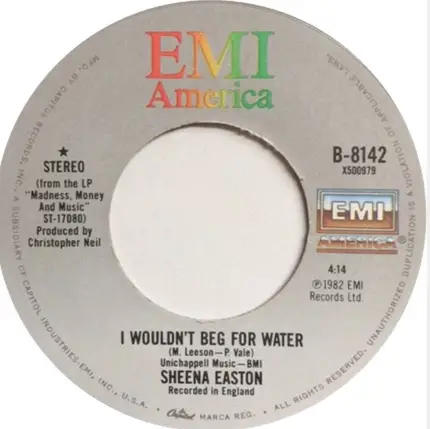 Sheena Easton - I Wouldn't Beg For Water