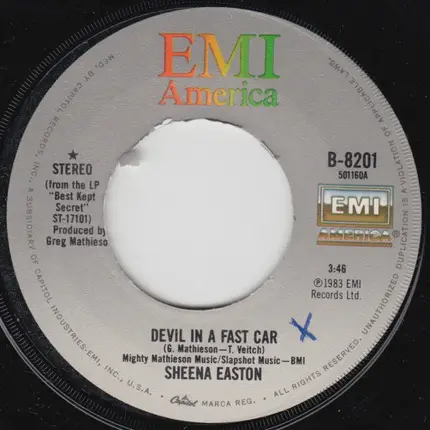 Sheena Easton - Devil In A Fast Car