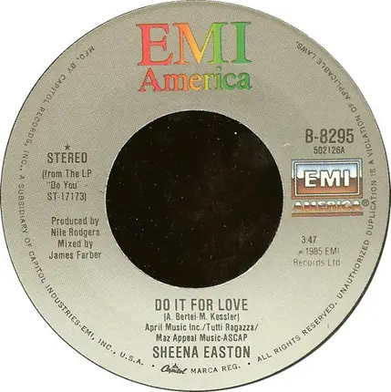 Sheena Easton - Do It For Love