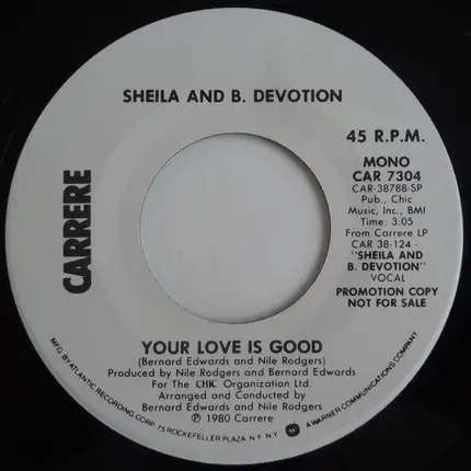 Sheila & B. Devotion - Your Love Is Good